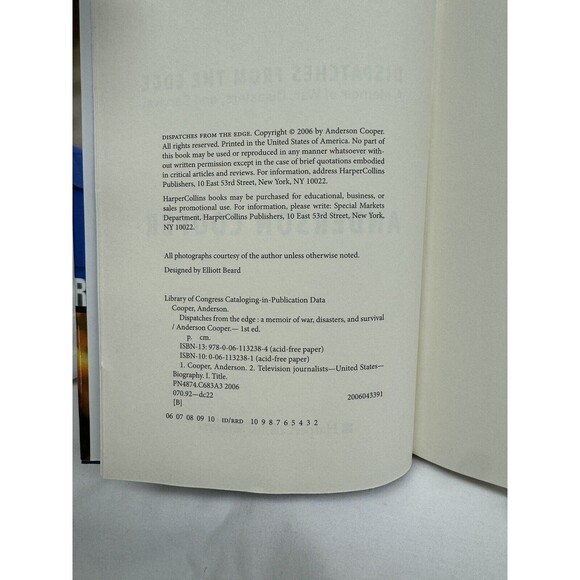 Dispatches from the Edge: A Memoir of War, Disasters, and Survival by Cooper, A - Picture 6 of 10